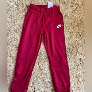 Little girls 6X Red Nike Joggers/athletic pants